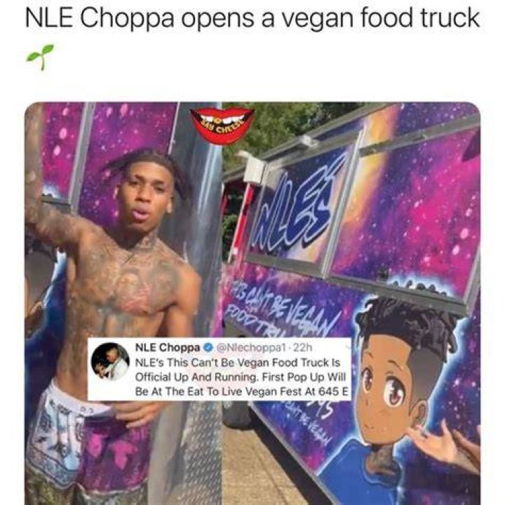 NLE Choppa Launches Vegan Food Truck To Help Decrease The Crime Rate In