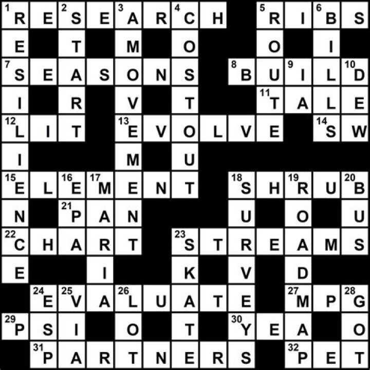 Parks and Recreation Magazine, Crossword Answers National Recreation